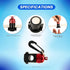 Scuba Diving Magnetic Regulator Hose Holder Clip, Red, Octopus