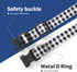 Mile High Life Lightweight Cute Puppy Dog Collar, Soft Geometric Plaid Wave Line Pattern, Black/White, Large
