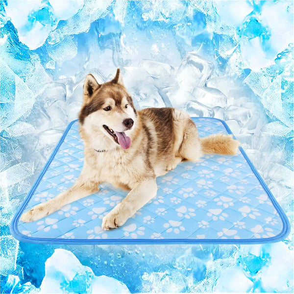 Rywell Upgrade Dog Cooling Mat, Large 36'' x 27'', Washable Dog Cooling Pad for Summer Outdoor Bed