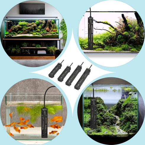 25W Aquarium Heater, Betta Heater for 1-6 Gallon Fish Tank with LED Temperature Display