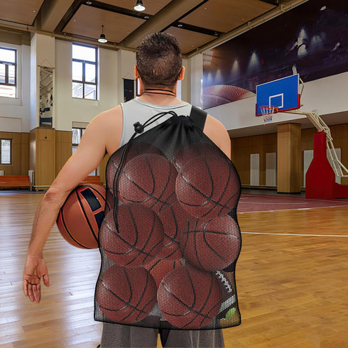 Hoiny 40" 30" 10-12 Swimming Extra Large Sports Ball Bag, Heavy Duty Breathable Mesh Storage Bag, x Hold Soccer
