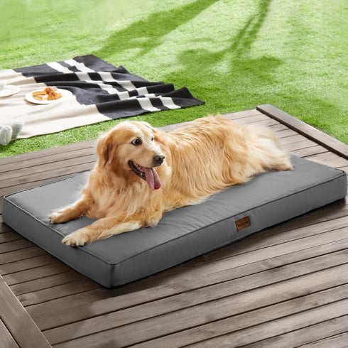 BFPETHOME Outdoor Dog Beds for Large Dogs, Orthopedic Bed with Removable Washable Cover, Egg Crate Foam, 30 x 20in,