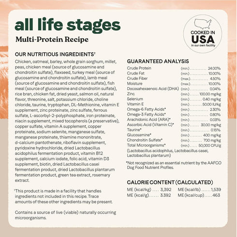 Canidae All Life Stages Multi-Protein Recipe with Chicken, Turkey, Lamb, and Fish – 5 lbs High Protein Dry Dog Food