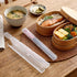 Exclaith 2 Pack 2 Pack Chopstick Case, Plastic Utensil Holder Travel Box with Side Opening Portable Reusable Flatware
