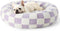 Lesure Donut Small Dog Bed, Round Cat Beds for Indoor Cats, 30 Inch, Purple, Calming Plush with Anti-Slip Bottom