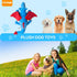 14 Inch Durable Plush Dinosaur Dog Toys with Squeaker, Crinkle Paper Stuffed Chew Toys for Small Middle and Large Dogs