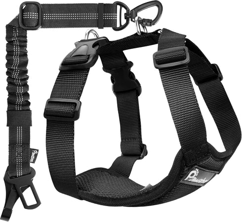 Pawaboo Dog Seat Belt Harness for Car, Dog Car Harness Seatbelt with