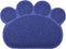 Paw-Shaped Large Cat Litter Box Mat,23.5x17.5 Inches (Navy)
