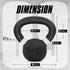 Yes4All Kettlebell Weights, Cast Iron, Powder Coated for Strength Training