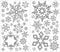 RoomMates RMK1413SCS Glitter Snowflakes Peel and Stick Wall Decals