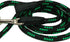 Dogs My Love 6ft Long Braided Rope Dog Leash, Green with Black, XSmall (0.25" Diam)
