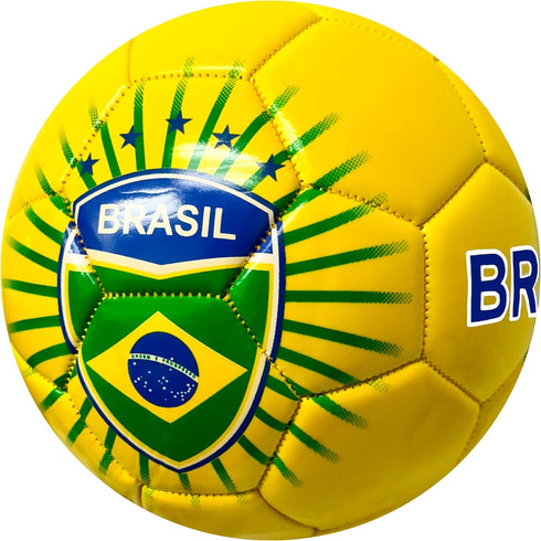 Just 4 Kicks Brasil Soccer Ball, Size 2, Brazil Mini Ball #2