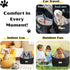 35 lbs, Dog Car Seat for Small/Medium Dogs up to Memory Foam Booster Seat with Washable Cover, Storage Pockets & Safety