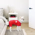 TONY HOBY Dog Pajamas, Female/Male Jumpsuit with Stripes for Comfortable Sleep, Rose Red & Orange, XS