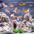 Kisangel 10pcs Miniature Floating Goldfish, Artificial Rubber Goldfish Model for Aquarium Fish Tank
