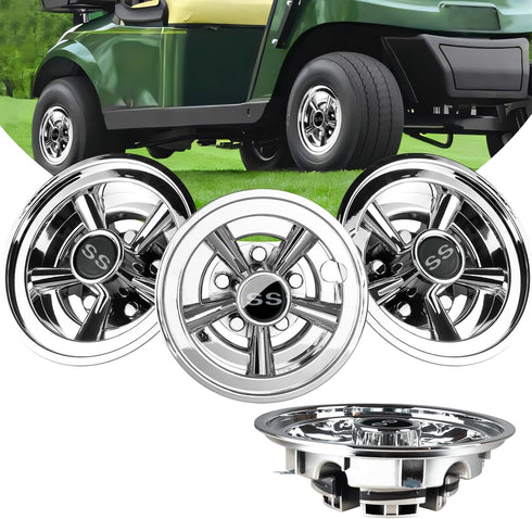Golf Cart Wheel Cover and Hub Caps 8 Inch