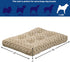 MidWest Homes for Pets Deluxe Dog Beds, Super Plush for Dog Crates, Machine Wash & Dryer Friendly, Mocha (46.0" L x