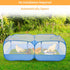 Jhua Pet Playpen for Small Animals, Portable Chicken Run with Cover, Foldable Chicken Coop Outdoor, Play Pens for Small
