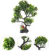 Ipetboom Green Artificial Plastic Plants, Aquarium Bonsai Tree Plant Fish Tank Decorations for Goldfish Betta