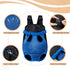 Hands-Free Pet Carrier Backpack for Dogs and Cats, Comfortable Adjustable Design for Traveling (Blue, Large)