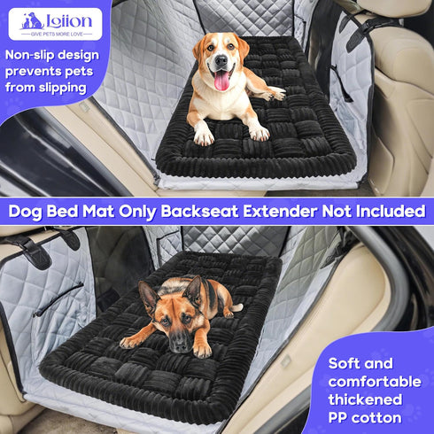 (50"x24.6") Dog Car Bed Mat, Non-Slip Backseat Extender Pet Blanket, Plaid Dog Bed for SUVs, Sedans & Trucks