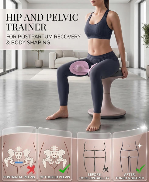Generic 360 Trimmer Inner Thigh Exerciser & Pelvic Floor Muscle Trainer Adjustable Kegel Exercise Device for Women