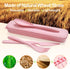 Reusable Travel Utensils Set with Case, 6 Sets Wheat Straw Portable Knife Fork Spoons Cutlery, Eco-Friendly BPA Free Plastic Tableware for Kids Adults Travel Picnic Camping Utensils by YDYTOP