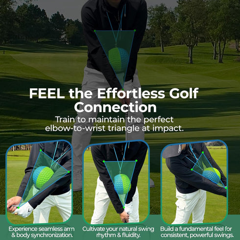 Cusprtm Golf Training Aid Ball for Impact Precision & Consistent Swings - Master Body Connection to Fix Slicing
