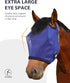 Harrison Howard UV-Blocking Mesh Fly Mask for Horses - Deep Navy, Size L