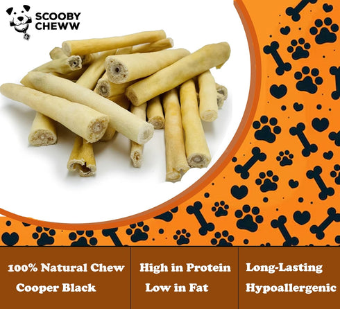 30 Pack, 100% 30 Beef Cow Tails for Dog Chews, High Protein Dog Treats, Natural Pet Treats, Long Lasting Chew for Dogs