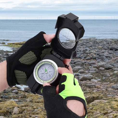 Sportneer Compass Survival Hiking Military Waterproof Lensatic Compass with Inclinometer for Camping