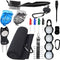 Golf Accessories Kit - Includes Towel, Ball Holder, Brush, Divot Repair Tool, and More