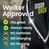 MOONSASH Reflective Sash for Walking at Night, USA-Made, Fitted, Reversible Night Walking Safety Gear for Women & Men