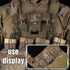 Zhongren 4.7"-6.7" Tactical Plate Carrier MOLLE Vest Phone Holder Universal Cell Phone Chest Mount Pouch Adjustable