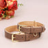 Leather Dog Collar for Small Medium Large Dogs, Soft Padded with Heavy Duty Gold Buckle, Durable for Daily Walking