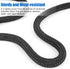 NTR 10M to 50M Climbing Rope, 8MM Static Rock Climbing Rope with 2 Steel Hooks for Outdoor Safety