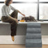 Dog Stairs for Small Dogs, 4 Steps High Density Foam Ramp, Extra Wide Non-Slip Bottom for High Beds, Couch, and Sofa,