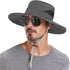 Summer Sun Hat for Men & Women, Beach Wide Brim Outdoor Protection Packable Mesh Bucket Cap