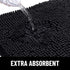 Smiry Dog Door Mat for Muddy Paws, Absorbent Non-Slip Washable Mat, Quick Dry Chenille Mud Mat for Indoor Entry (24x16