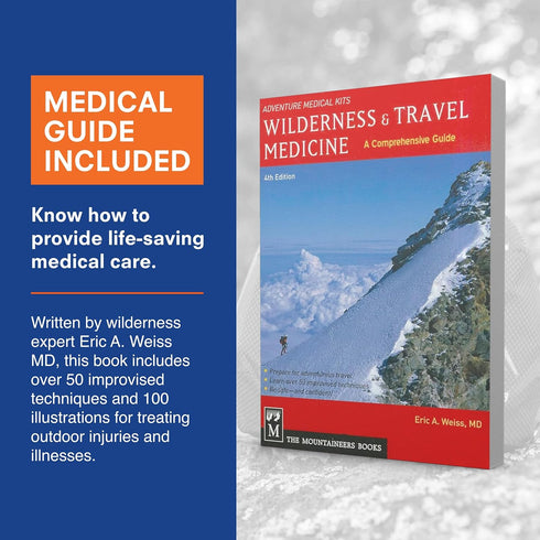 59 (0100-1000) Adventure Medical Kits Mountain Series Medical Kit (Day Tripper Lite) - Pieces, blue/orange, one size