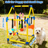 Tynexal 9 Puppy Play Gym with Hanging Toys, Interactive Dog Enrichment Playground, Removable Indoor Training Activity