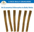 Fieldcrest Farms 6-Inch 2040 lbs, 6 Count Bully Crunchers Beef Hide Dog Chews, Single Ingredient Bully Stick