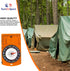 TurnOnSport Orienteering Compass - Advanced Scout Compass for Hiking, Camping, Backpacking - Best Survival Gifts for