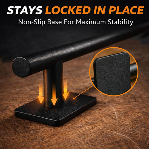 11" Setup Fingerboard Rail Metal Round Grind Rail Non-Slip Stable Base for Smooth Slides & Grinds Fingerboard Trick
