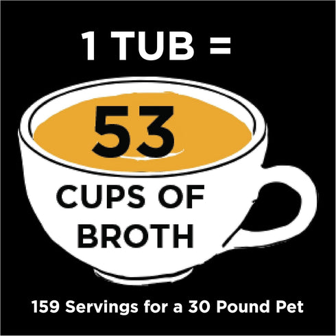 Nature's Diet Pet Bone Broth Protein Powder, Pumpkin, Fish Oil and Turmeric, Chicken, 16 oz = 159 Servings