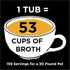Nature's Diet Pet Bone Broth Protein Powder, Pumpkin, Fish Oil and Turmeric, Chicken, 16 oz = 159 Servings