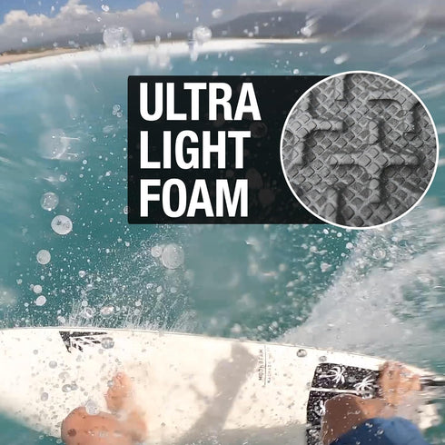 Ho Stevie! Premium Surfboard Traction Pad - 3 Piece, Full Size, Maximum Grip, Strongest 3M Adhesive, Foot Won't Slip