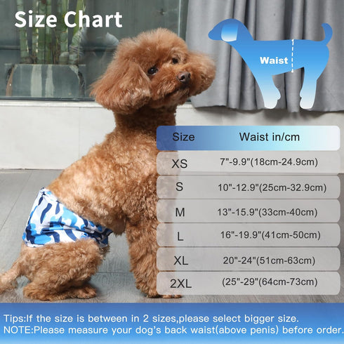 Diapers,5 Pack JoyDaog Reusable Dog Belly Bands for Male Dogs Premium Washable Dog Diapers Male Puppy Nappies Wrap,M