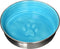 Loving Pets Le Bol Dog Food Water Bowl, Large, Enamel Ceramic, No Tip, Stainless Steel, Spill Proof, Siene Blue