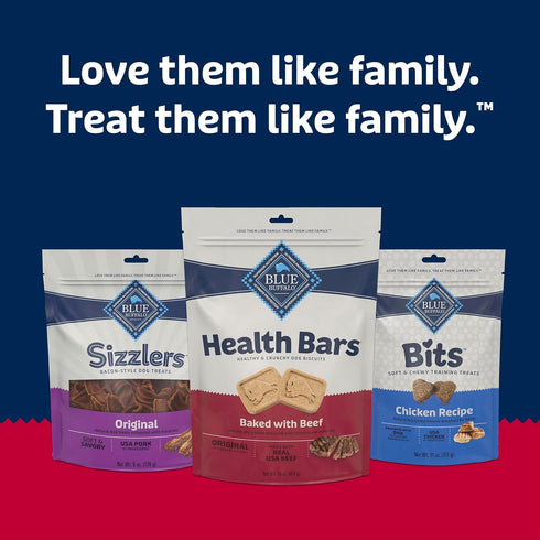16-oz Blue Buffalo Health Bars Crunchy Dog Biscuits, Oven-Baked With Natural Ingredients, Beef, Bag